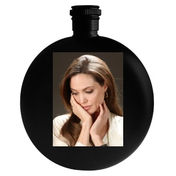 Angelina Jolie Round Flask