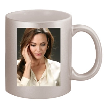 Angelina Jolie 11oz Metallic Silver Mug