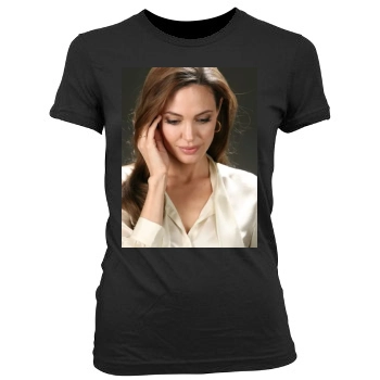 Angelina Jolie Women's Junior Cut Crewneck T-Shirt