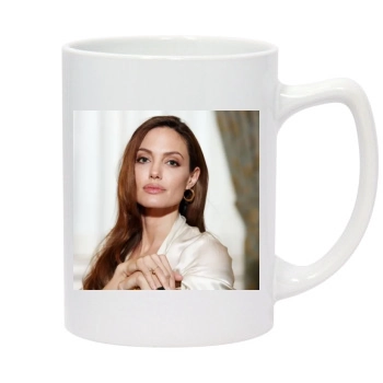 Angelina Jolie 14oz White Statesman Mug