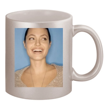 Angelina Jolie 11oz Metallic Silver Mug