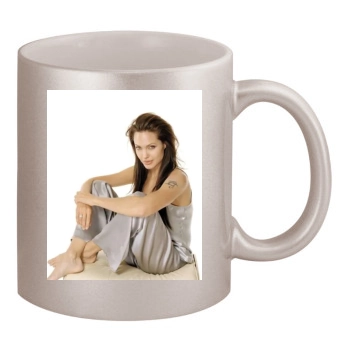 Angelina Jolie 11oz Metallic Silver Mug