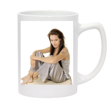 Angelina Jolie 14oz White Statesman Mug