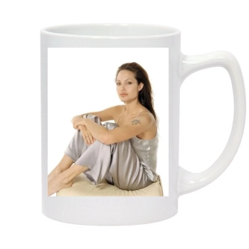 Angelina Jolie 14oz White Statesman Mug