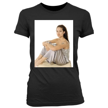 Angelina Jolie Women's Junior Cut Crewneck T-Shirt