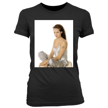 Angelina Jolie Women's Junior Cut Crewneck T-Shirt