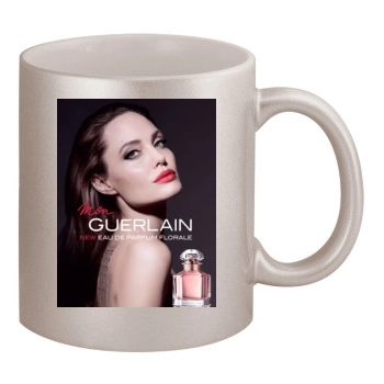 Angelina Jolie 11oz Metallic Silver Mug