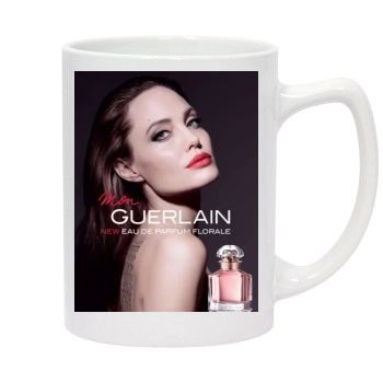 Angelina Jolie 14oz White Statesman Mug