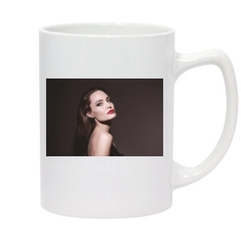 Angelina Jolie 14oz White Statesman Mug