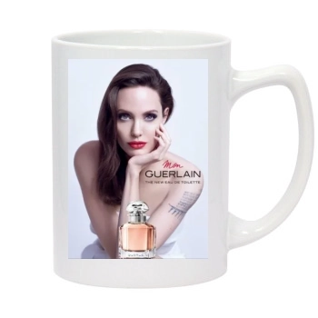 Angelina Jolie 14oz White Statesman Mug