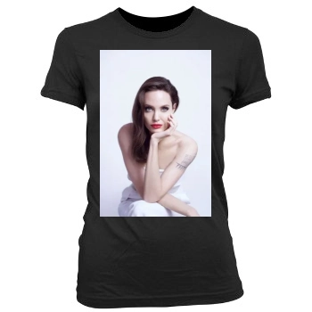 Angelina Jolie Women's Junior Cut Crewneck T-Shirt