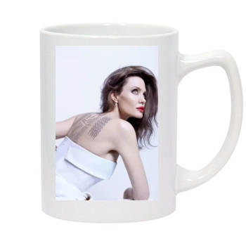 Angelina Jolie 14oz White Statesman Mug