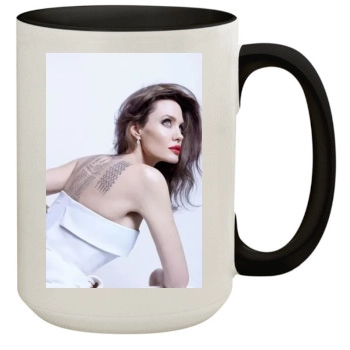 Angelina Jolie 15oz Colored Inner & Handle Mug