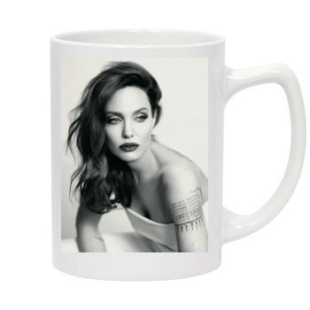 Angelina Jolie 14oz White Statesman Mug