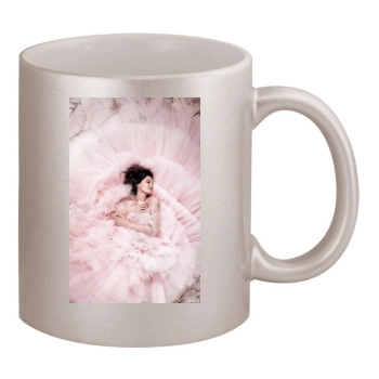 Angelina Jolie 11oz Metallic Silver Mug