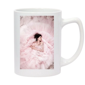 Angelina Jolie 14oz White Statesman Mug