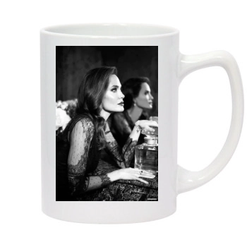 Angelina Jolie 14oz White Statesman Mug