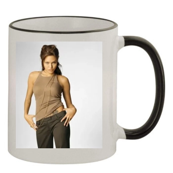 Angelina Jolie 11oz Colored Rim & Handle Mug