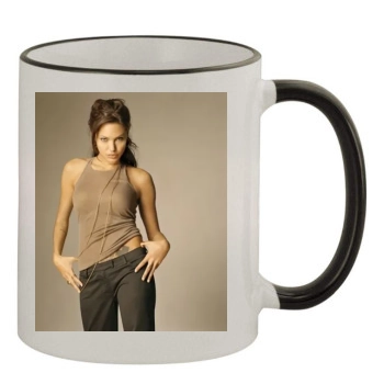 Angelina Jolie 11oz Colored Rim & Handle Mug