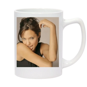 Angelina Jolie 14oz White Statesman Mug