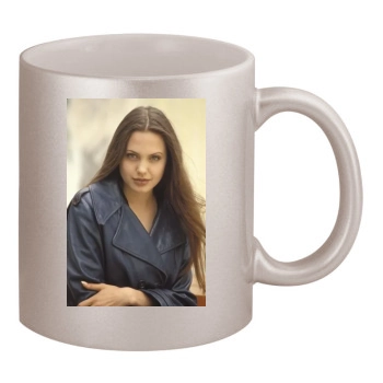 Angelina Jolie 11oz Metallic Silver Mug