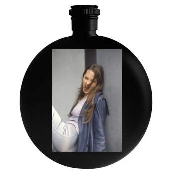 Angelina Jolie Round Flask