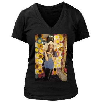 Angelina Jolie Women's Deep V-Neck TShirt