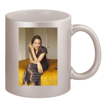 Angelina Jolie 11oz Metallic Silver Mug