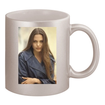 Angelina Jolie 11oz Metallic Silver Mug