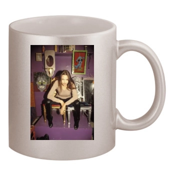 Angelina Jolie 11oz Metallic Silver Mug