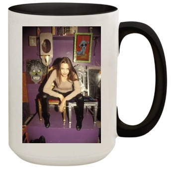 Angelina Jolie 15oz Colored Inner & Handle Mug