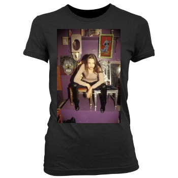 Angelina Jolie Women's Junior Cut Crewneck T-Shirt