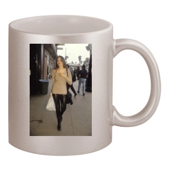 Angelina Jolie 11oz Metallic Silver Mug