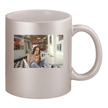 Angelina Jolie 11oz Metallic Silver Mug