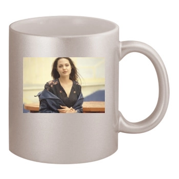 Angelina Jolie 11oz Metallic Silver Mug