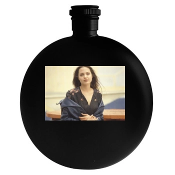 Angelina Jolie Round Flask