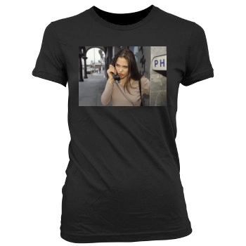 Angelina Jolie Women's Junior Cut Crewneck T-Shirt