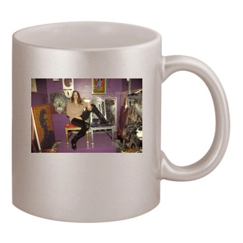 Angelina Jolie 11oz Metallic Silver Mug