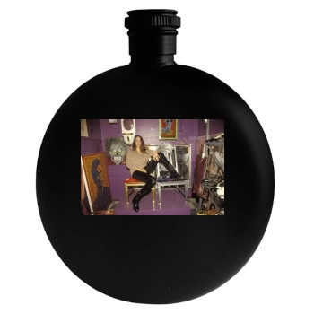 Angelina Jolie Round Flask