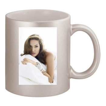 Angelina Jolie 11oz Metallic Silver Mug