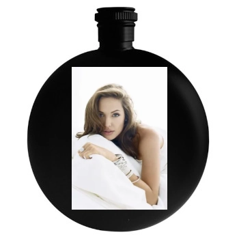 Angelina Jolie Round Flask