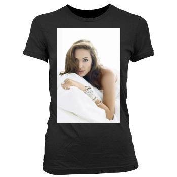 Angelina Jolie Women's Junior Cut Crewneck T-Shirt