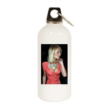 Paris Hilton White Water Bottle With Carabiner