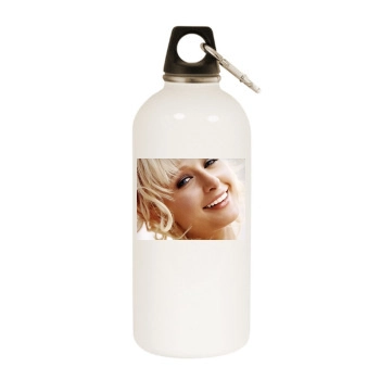 Paris Hilton White Water Bottle With Carabiner