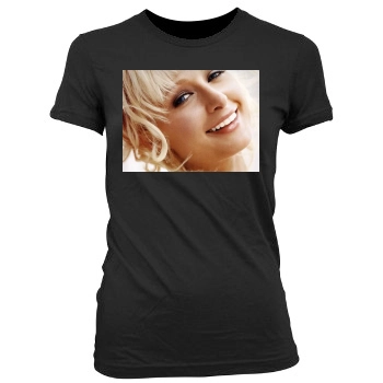 Paris Hilton Women's Junior Cut Crewneck T-Shirt