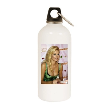 Paris Hilton White Water Bottle With Carabiner