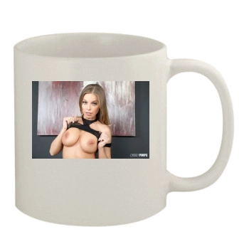 Britney Amber 11oz White Mug
