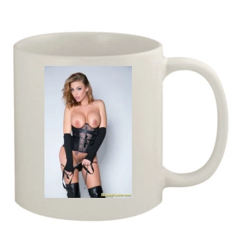 Britney Amber 11oz White Mug