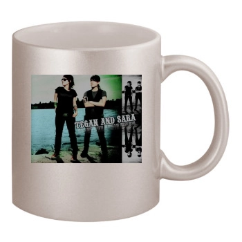 Tegan and Sara 11oz Metallic Silver Mug