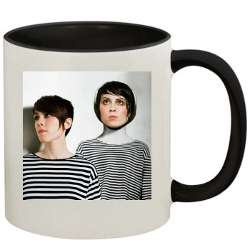 Tegan and Sara 11oz Colored Inner & Handle Mug